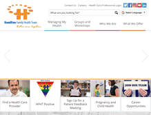 Tablet Screenshot of hamiltonfht.ca